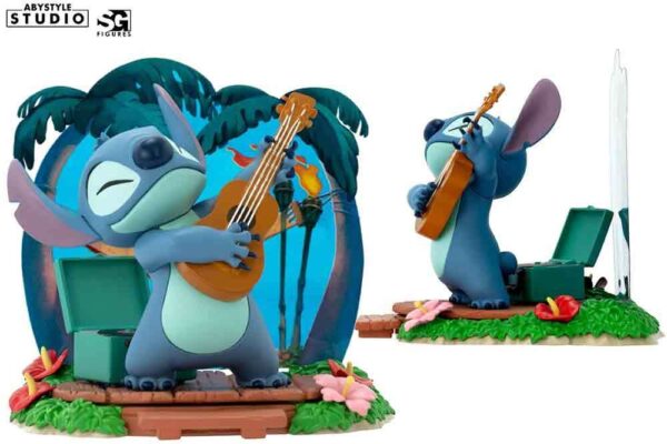 Disney - Lillo & Stitch - Guitar Stitch - Super Figure Collection - 1:10 Pvc Statue - Imagen 2