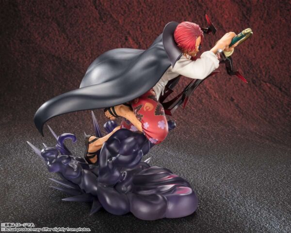 One Piece Shanks -Kamusari- [Super Fierce Battle] Figuarts Zero Bandai Spirits 20 cm - Imagen 3