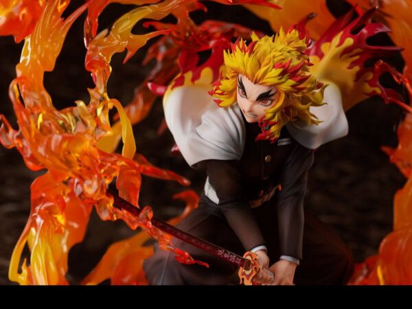 Demon Slayer: Kimetsu no Yaiba Estatua 1/8 Kyojuro Rengoku 26 cm - Imagen 8