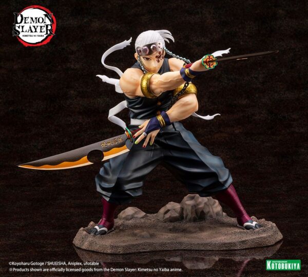 Demon Slayer: Kimetsu no Yaiba Kotobukiya ARTFXJ PVC 1/8 Tengen Uzui Bonus Edition 23 cm - Imagen 2