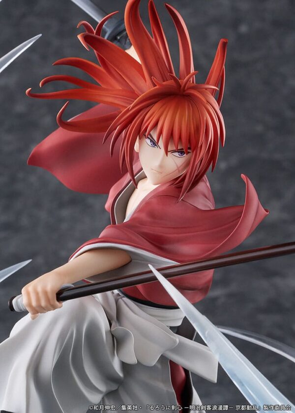 Rurouni Kenshin: Meiji Kenkaku Romantan Kyoto Douran Proof 1/7 Kenshin Himura Souryusen Ver. 27 cm - Imagen 3