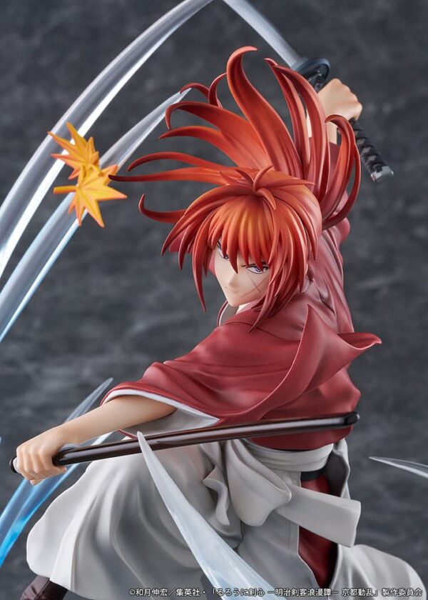 Rurouni Kenshin: Meiji Kenkaku Romantan Kyoto Douran Proof 1/7 Kenshin Himura Souryusen Ver. 27 cm - Imagen 4