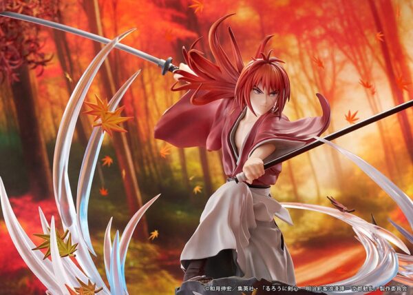 Rurouni Kenshin: Meiji Kenkaku Romantan Kyoto Douran Proof 1/7 Kenshin Himura Souryusen Ver. 27 cm - Imagen 7