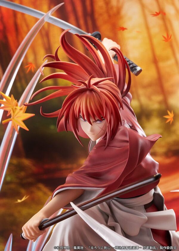 Rurouni Kenshin: Meiji Kenkaku Romantan Kyoto Douran Proof 1/7 Kenshin Himura Souryusen Ver. 27 cm - Imagen 9