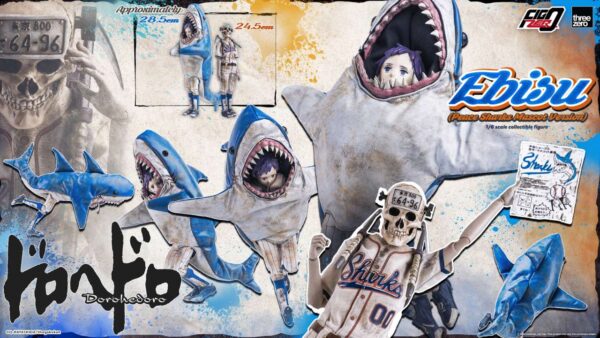 Dorohedoro Three Zero FigZero Ebisu Peace Sharks Mascot Version 1/6