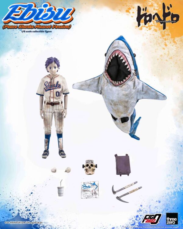 Dorohedoro Three Zero FigZero Ebisu Peace Sharks Mascot Version 1/6 - Imagen 2