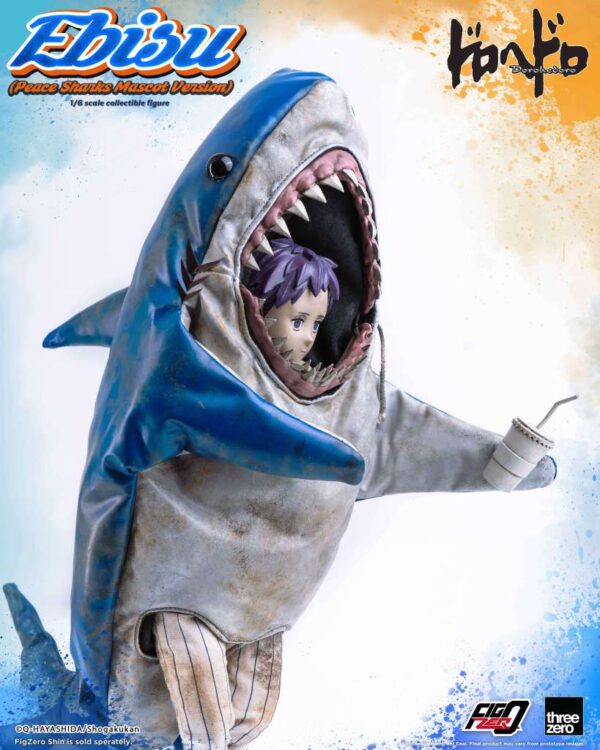 Dorohedoro Three Zero FigZero Ebisu Peace Sharks Mascot Version 1/6 - Imagen 8