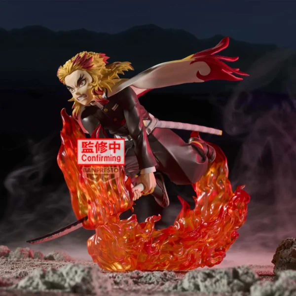 Kimetsu no Yaiba Rengoku Vibration Stars Plus Banpresto 14 cm - Imagen 4