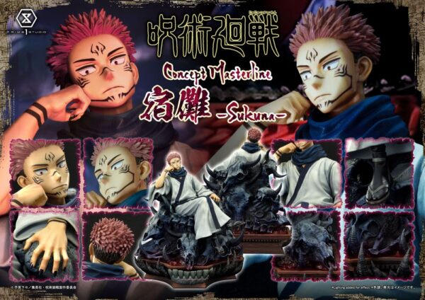 Jujutsu Kaisen Prime 1 Studio Premium Masterline Series Estatua Ryomen Sukuna 34 cm - Imagen 5