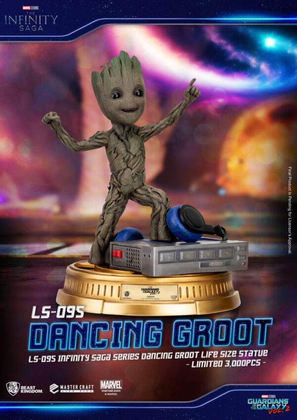Guardianes de la Galaxia 2 Dancing Groot Beast Kingdom Exclusive 1/1 scale 32 cm