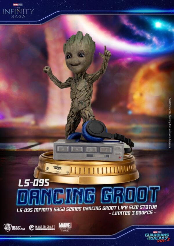 Guardianes de la Galaxia 2 Dancing Groot Beast Kingdom Exclusive 1/1 scale 32 cm - Imagen 2