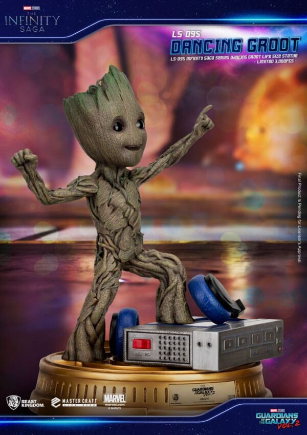 Guardianes de la Galaxia 2 Dancing Groot Beast Kingdom Exclusive 1/1 scale 32 cm - Imagen 3