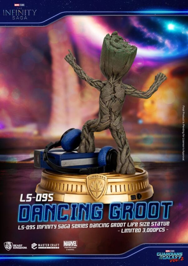 Guardianes de la Galaxia 2 Dancing Groot Beast Kingdom Exclusive 1/1 scale 32 cm - Imagen 4