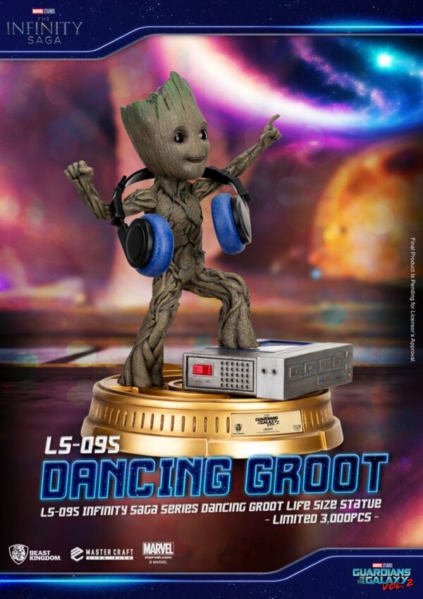 Guardianes de la Galaxia 2 Dancing Groot Beast Kingdom Exclusive 1/1 scale 32 cm - Imagen 5