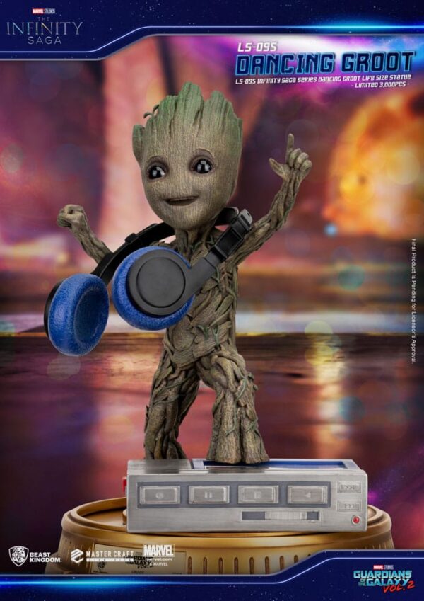 Guardianes de la Galaxia 2 Dancing Groot Beast Kingdom Exclusive 1/1 scale 32 cm - Imagen 6