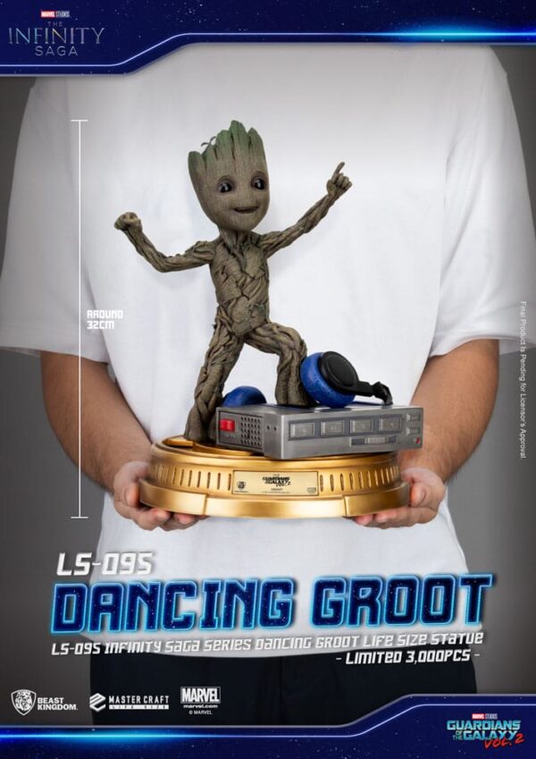 Guardianes de la Galaxia 2 Dancing Groot Beast Kingdom Exclusive 1/1 scale 32 cm - Imagen 8