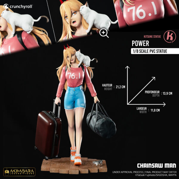 Power & Nyaako Chibi Akihabara x Kitsune (1/8) Chainsaw Man - Imagen 6