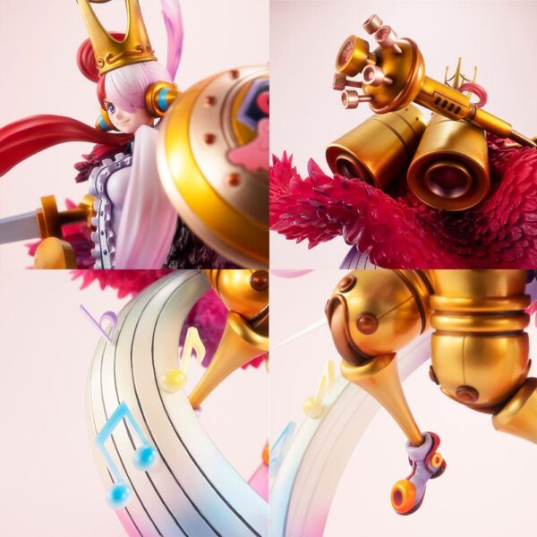 One Piece Red Megahouse Maximum Portrait Of Pirates Uta I´m Invincible 29 cm - Imagen 5