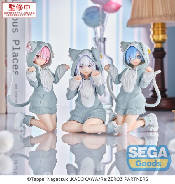 Re:Zero Starting Life in Another World Sega Goods Yumemirize Ram Mofumofu Pack 11 cm - Imagen 4