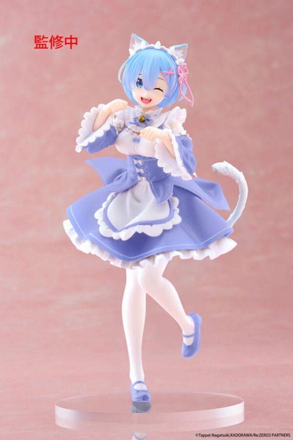 Re:Zero Starting Life in Another World Coreful Estatua PVC Rem Cat Maid Ver. Renewal 18 cm