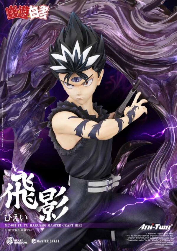 Yu Yu Hakusho Hiei Master Craft Beast Kingdom 45,3 cm - Imagen 2