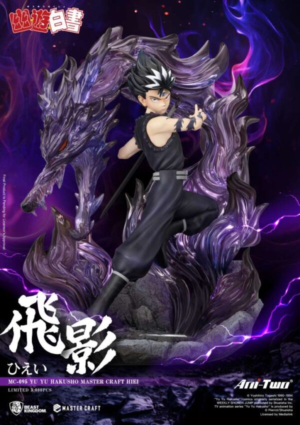 Yu Yu Hakusho Hiei Master Craft Beast Kingdom 45,3 cm - Imagen 3
