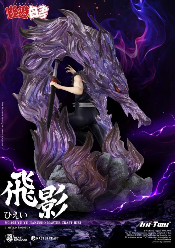 Yu Yu Hakusho Hiei Master Craft Beast Kingdom 45,3 cm - Imagen 4