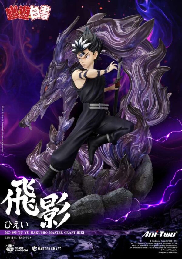 Yu Yu Hakusho Hiei Master Craft Beast Kingdom 45,3 cm - Imagen 5