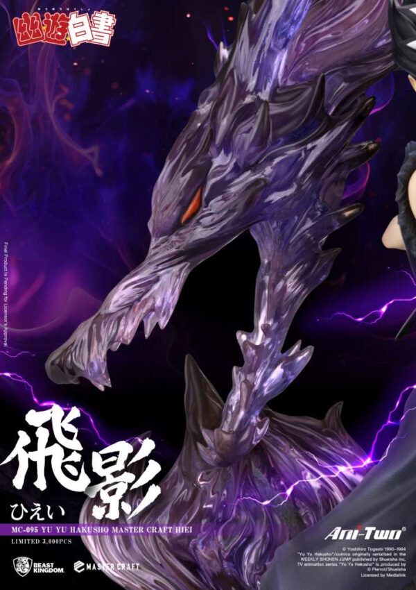 Yu Yu Hakusho Hiei Master Craft Beast Kingdom 45,3 cm - Imagen 6