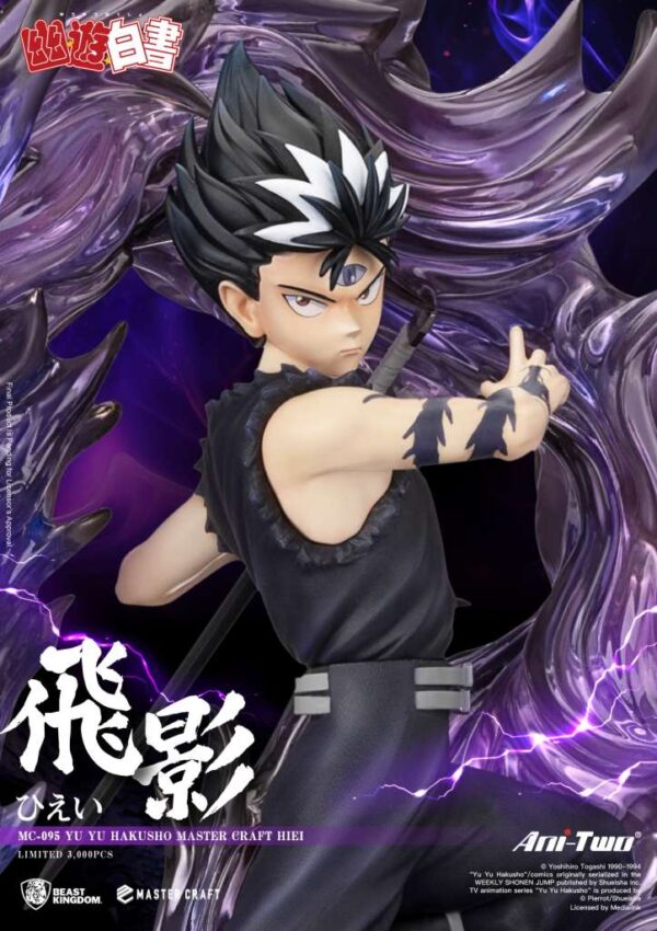 Yu Yu Hakusho Hiei Master Craft Beast Kingdom 45,3 cm - Imagen 7