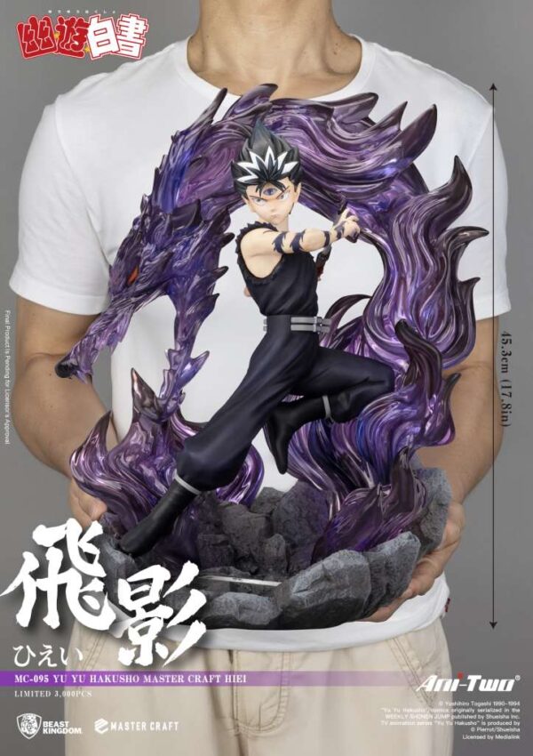 Yu Yu Hakusho Hiei Master Craft Beast Kingdom 45,3 cm - Imagen 8