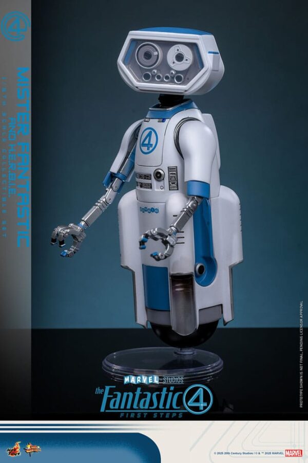 Los Cuatro Fantásticos: primeros pasos Pack de 2 Hot Toys Movie Masterpiece 1/6 Mister Fantastic & H.E.R.B.I.E. 30 cm - Imagen 3