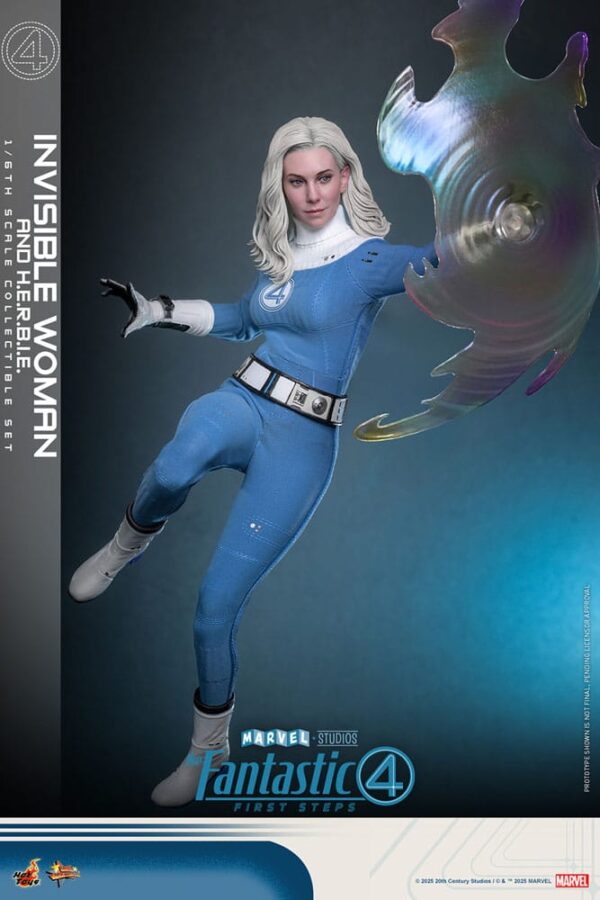 Los Cuatro Fantásticos: primeros pasos Pack de 2 Hot Toys Movie Masterpiece 1/6 Invisible Woman & H.E.R.B.I.E. 28 cm - Imagen 4
