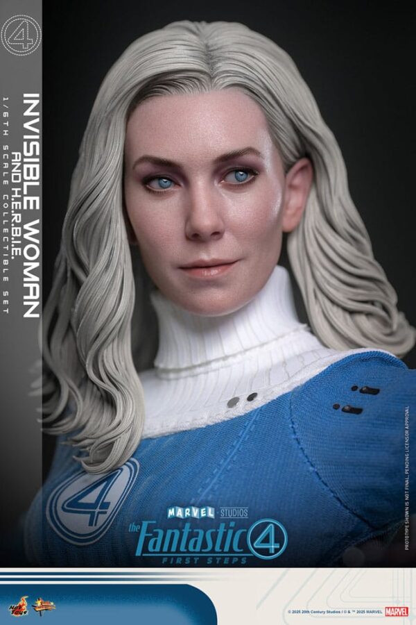 Los Cuatro Fantásticos: primeros pasos Pack de 2 Hot Toys Movie Masterpiece 1/6 Invisible Woman & H.E.R.B.I.E. 28 cm - Imagen 6