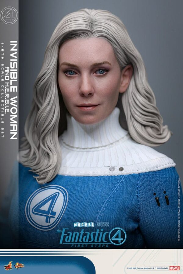Los Cuatro Fantásticos: primeros pasos Pack de 2 Hot Toys Movie Masterpiece 1/6 Invisible Woman & H.E.R.B.I.E. 28 cm - Imagen 7