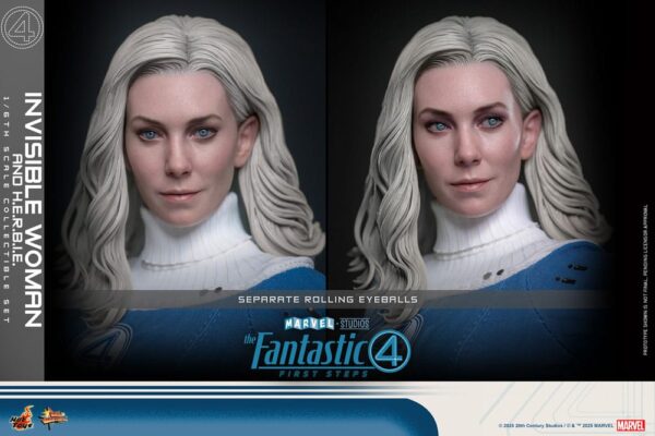 Los Cuatro Fantásticos: primeros pasos Pack de 2 Hot Toys Movie Masterpiece 1/6 Invisible Woman & H.E.R.B.I.E. 28 cm - Imagen 8