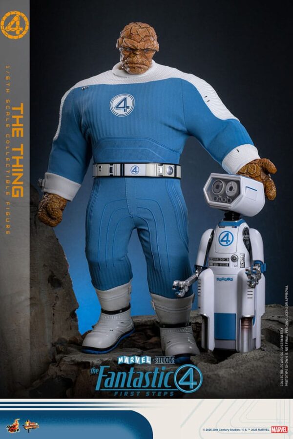 Los Cuatro Fantásticos: primeros pasos Hot Toys Movie Masterpiece 1/6 The Thing 31 cm - Imagen 3