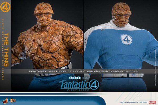 Los Cuatro Fantásticos: primeros pasos Hot Toys Movie Masterpiece 1/6 The Thing 31 cm - Imagen 4