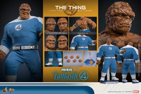 Los Cuatro Fantásticos: primeros pasos Hot Toys Movie Masterpiece 1/6 The Thing 31 cm - Imagen 9