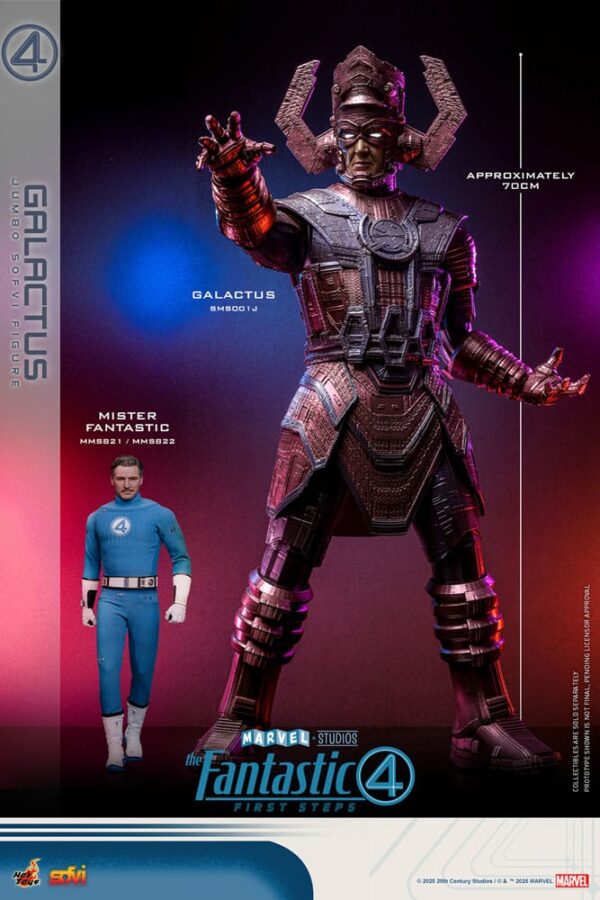 Los Cuatro Fantásticos: primeros pasos Hot Toys Vinilo Jumbo Sofvi Masterpiece Galactus 70 cm