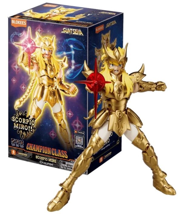 Saint Seiya Scorpio Milo Model Kit Champion Class Blokees 15 cm