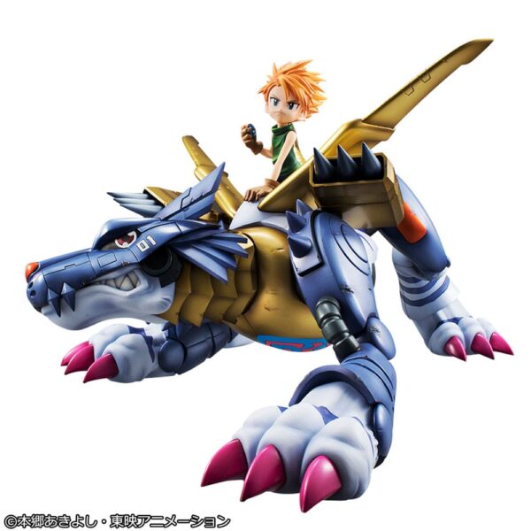 Digimon Adventure Megahouse G.E.M. Precious Metal Garurumon & Ishida Yamato 30 cm - Imagen 2