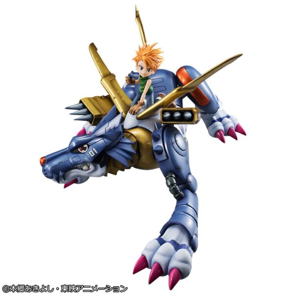 Digimon Adventure Megahouse G.E.M. Precious Metal Garurumon & Ishida Yamato 30 cm - Imagen 3