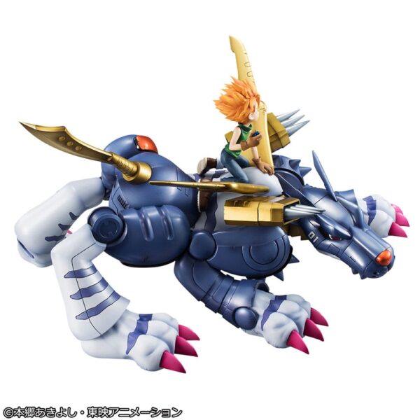 Digimon Adventure Megahouse G.E.M. Precious Metal Garurumon & Ishida Yamato 30 cm - Imagen 6