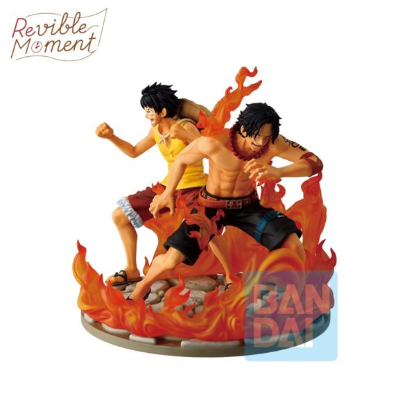 One Piece Ace & Luffy Dramatic Memories Revible Moment Bandai 15cm