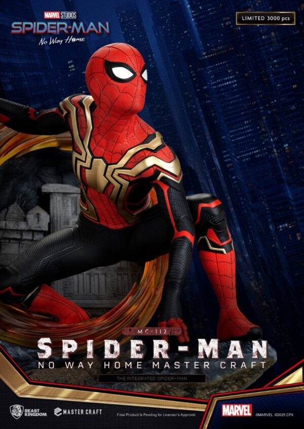 Marvel The Integrated Spider-Man Beast Kingdom Master Craft 31,5 cm - Imagen 3