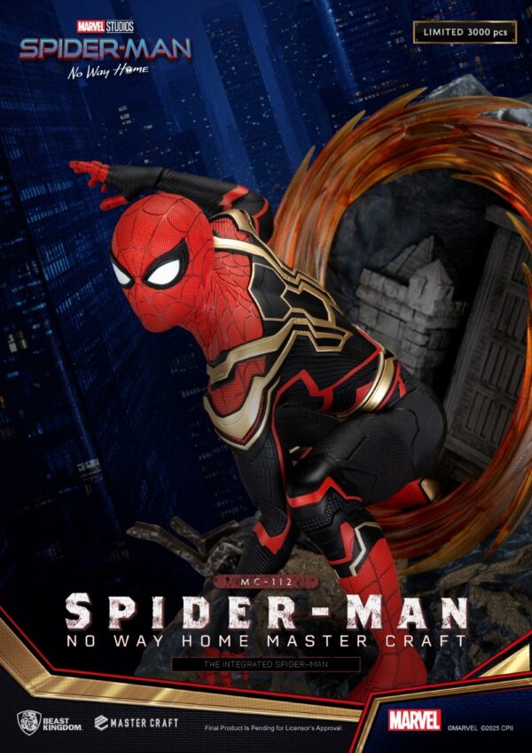 Marvel The Integrated Spider-Man Beast Kingdom Master Craft 31,5 cm - Imagen 4