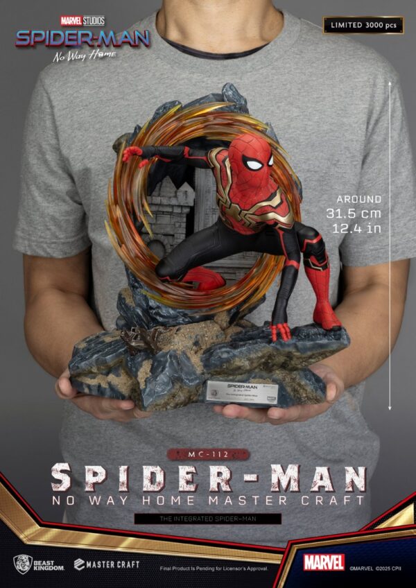 Marvel The Integrated Spider-Man Beast Kingdom Master Craft 31,5 cm - Imagen 6