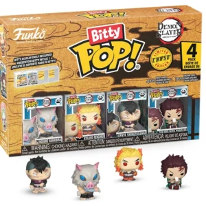 Bitty Pop! Kimetsu No Yaiba Pack 4 (Rengoku, Genya, Tanjiro, Inosuke)