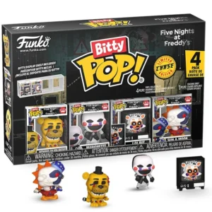 Bitty Pop! FIVE NIGHTS AT FREDDY'S Pack 4 (Golden Freddy, Marionette, Lolbit, Sun & Moon)